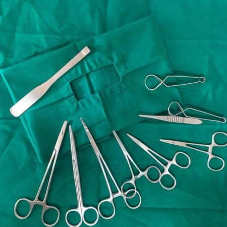 surgical instruments for cat sterilisation surgeries